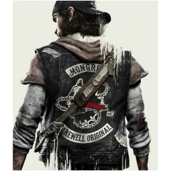 Deacon John Mongrel Farewell Motorcycle Leather Vest Deacon John Mongrel Farewell Motorcycle Leather Vest