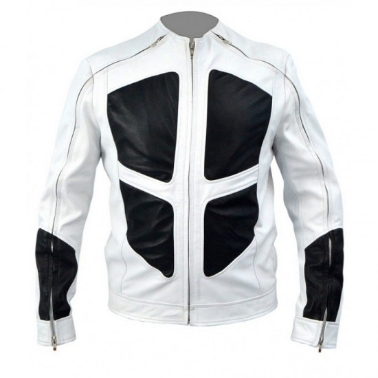 DeadPool 2 Shatterstar White Leather Jacket DeadPool 2 Shatterstar White Leather Jacket