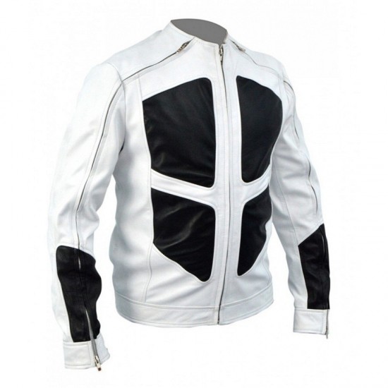 DeadPool 2 Shatterstar White Leather Jacket DeadPool 2 Shatterstar White Leather Jacket