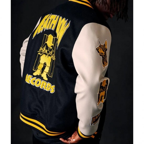 Death Row Records Collegiate Varsity Jacket Death Row Records Collegiate Varsity Jacket