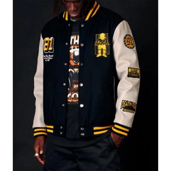 Death Row Records Collegiate Varsity Jacket Death Row Records Collegiate Varsity Jacket