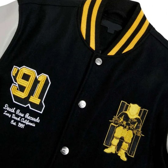 Death Row Records Collegiate Varsity Jacket Death Row Records Collegiate Varsity Jacket