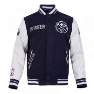 Denver Nuggets 2024/25 City Edition Chenille Navy Varsity Jacket