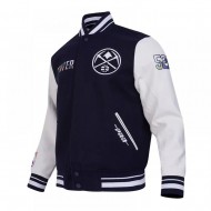 Denver Nuggets 2024/25 City Edition Chenille Navy Varsity Jacket