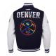 Denver Nuggets 2024/25 City Edition Chenille Navy Varsity Jacket
