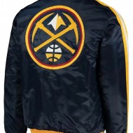 Denver Nuggets Biker Varsity Jacket