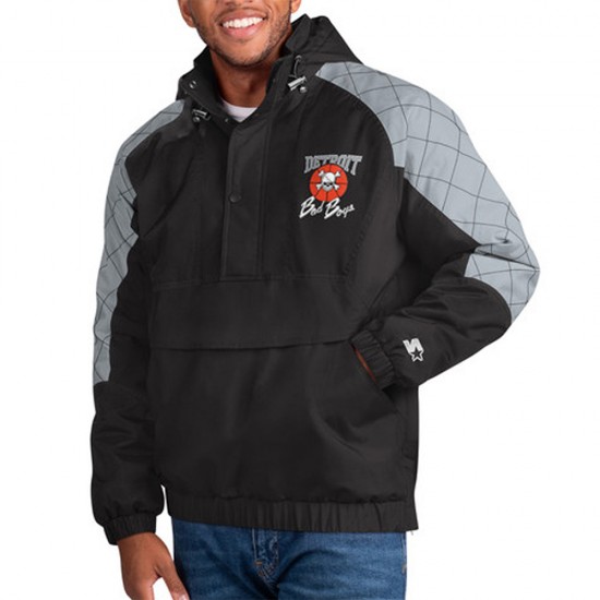 Detroit Bad Boys Black Body Check Pullover Jacket