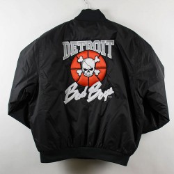 Detroit Bad Boys Coaches Black Jacket