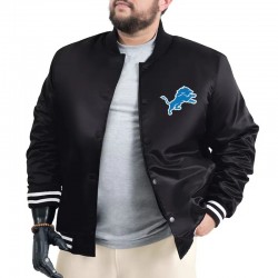 Detroit Lions Adaptive Varsity Satin Jacket