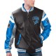 Detroit Lions Black Varsity Leather Jacket