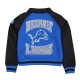 Detroit Lions Blue and Navy Throwback Jacket