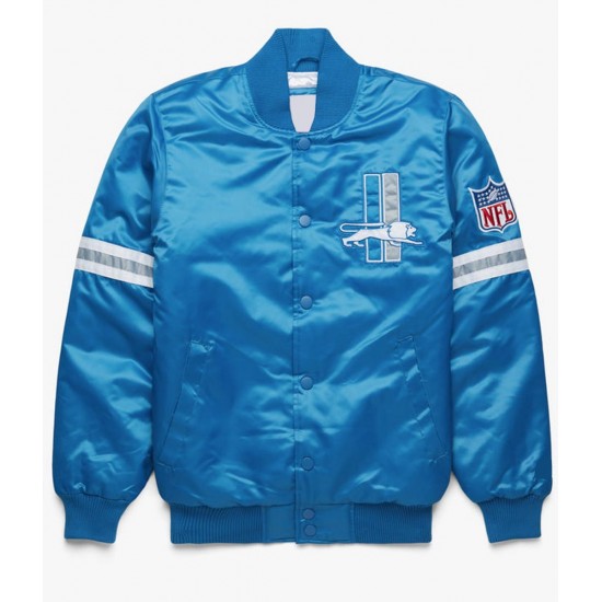 Detroit Lions Bomber Satin Jacket Detroit Lions Bomber Satin Jacket