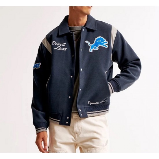 Detroit Lions Defend The Den Varsity Jacket