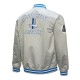 Detroit Lions Double Down Gray Satin Jacket