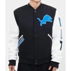 Detroit Lions Letterman Varsity Jacket