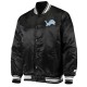 Detroit Lions Locker Room Black Satin Jacket Detroit Lions Locker Room Black Satin Jacket
