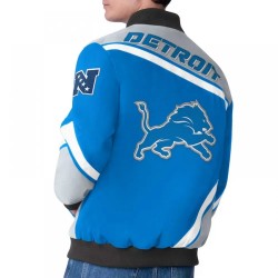 Detroit Lions Maximum Racing Blue Jacket