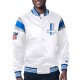 Detroit Lions Midweight White Satin Jacket