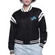 Detroit Lions Printed Logo Varsity Satin Jacket Detroit Lions Printed Logo Varsity Satin Jacket