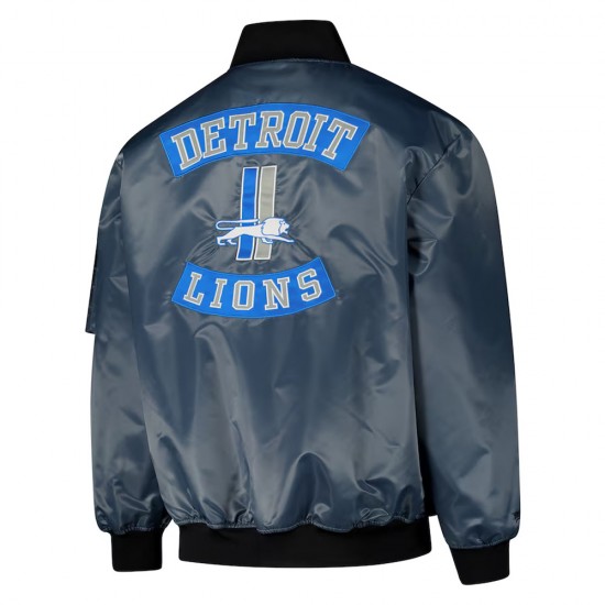 Detroit Lions Silver Bomber Jacket