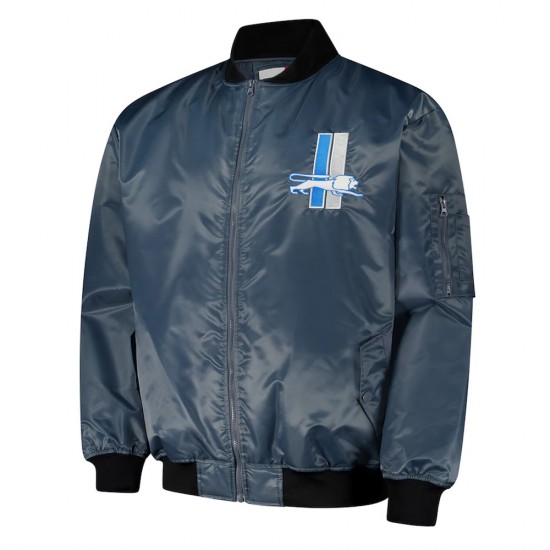 Detroit Lions Silver Bomber Jacket