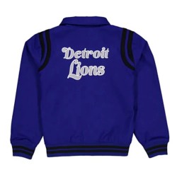 Detroit Lions Sport Night Teddy Varsity Jacket 