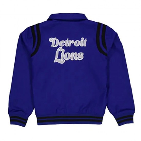 Detroit Lions Sport Night Teddy Varsity Jacket