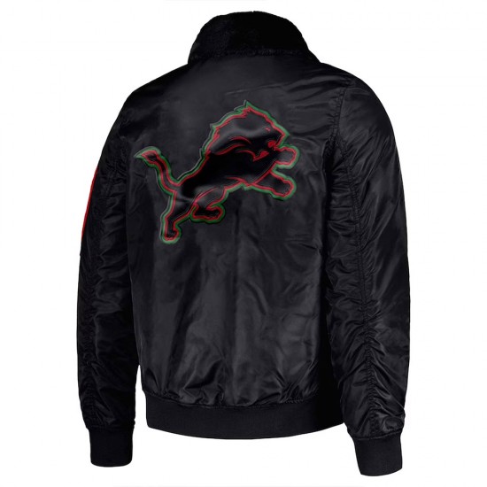 Detroit Lions TY Mopkins Black Jacket