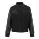 Detroit Lions Triple Black Varsity Wool Leather Jacket Detroit Lions Triple Black Varsity Wool Leather Jacket