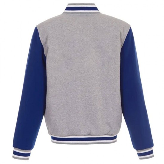 Detroit Pistons Gray & Royal Varsity Wool Jacket