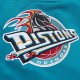 Detroit Pistons Heavyweight Aqua Satin Jacket