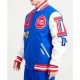 Detroit Pistons Mashup Varsity Royal and White Jacket Detroit Pistons Mashup Varsity Royal and White Jacket
