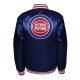 Detroit Pistons Navy Heavyweight Satin Jacket Detroit Pistons Navy Heavyweight Satin Jacket