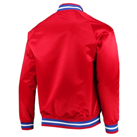 Detroit Pistons Red Lightweight Satin Jacket Detroit Pistons Red Lightweight Satin Jacket