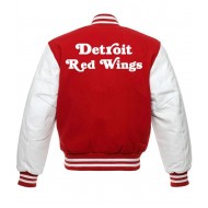 Detroit Red Wings NHL Varsity Red and White Jacket