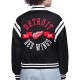 Detroit Red Wings Printed Logo Varsity Satin Jacket Detroit Red Wings Printed Logo Varsity Satin Jacket