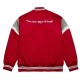 Detroit Red Wings Red Heavyweight Satin Jacket Detroit Red Wings Red Heavyweight Satin Jacket