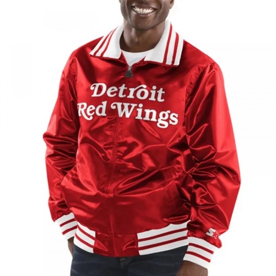 Detroit Red Wings Red Satin "The Captain" Jacket
