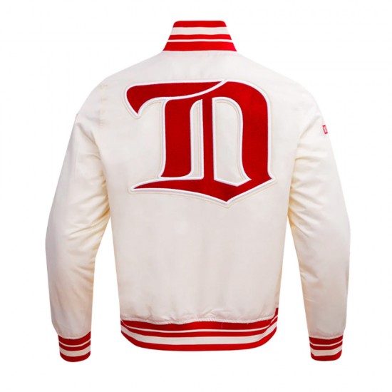 Detroit Red Wings Retro Classic Rib Satin Jacket