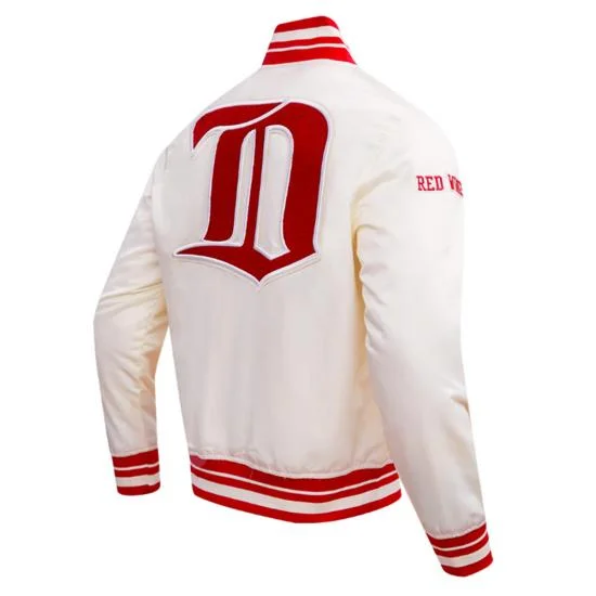 Detroit Red Wings Retro Classic Rib Satin Jacket
