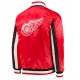 Detroit Red Wings Starter Red Satin Jacket Detroit Red Wings Starter Red Satin Jacket