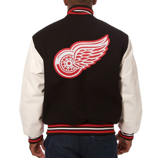 Detroit Red Wings Two-Tone Varsity Jacket Detroit Red Wings Two-Tone Varsity Jacket