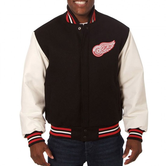 Detroit Red Wings Two-Tone Varsity Jacket Detroit Red Wings Two-Tone Varsity Jacket