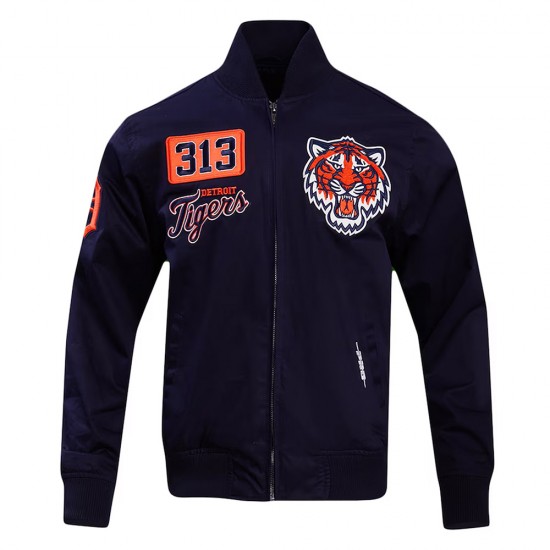 Detroit Tigers Area Code Navy Jacket Detroit Tigers Area Code Navy Jacket