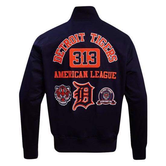 Detroit Tigers Area Code Navy Jacket Detroit Tigers Area Code Navy Jacket