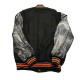 Detroit Tigers Black Letterman Jacket