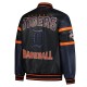 Detroit Tigers Black & Navy Varsity Leather Jacket