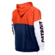 Detroit Tigers Color Block Navy/Orange Hoodie Windbreaker Detroit Tigers Color Block Navy/Orange Hoodie Windbreaker