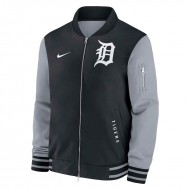 Detroit Tigers Dugout Black Bomber Jacket
