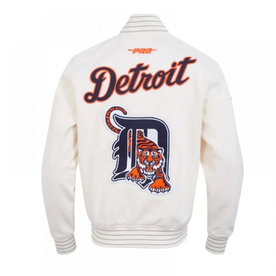 Detroit Tigers Logo Game Day Eggshell Jacket